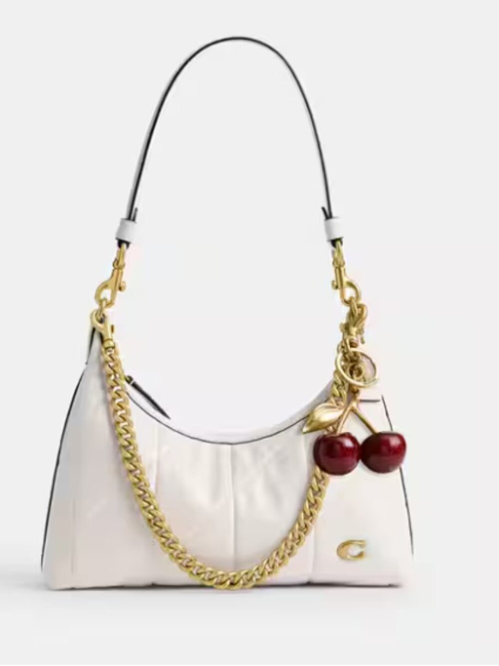 COACH Juliet Shoulder Bag 25 Soft Quilted Leather w/Cherries NWOT